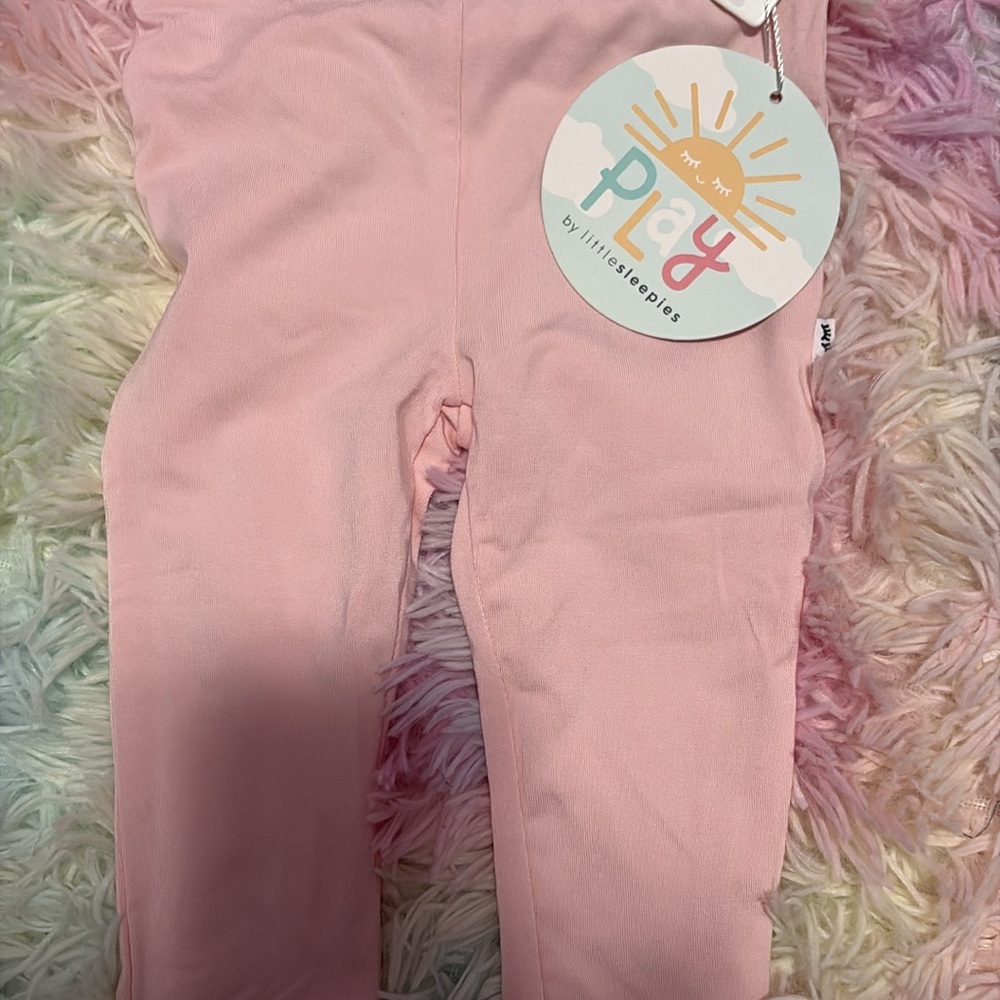 NWT LS Pink leggings 6-12
